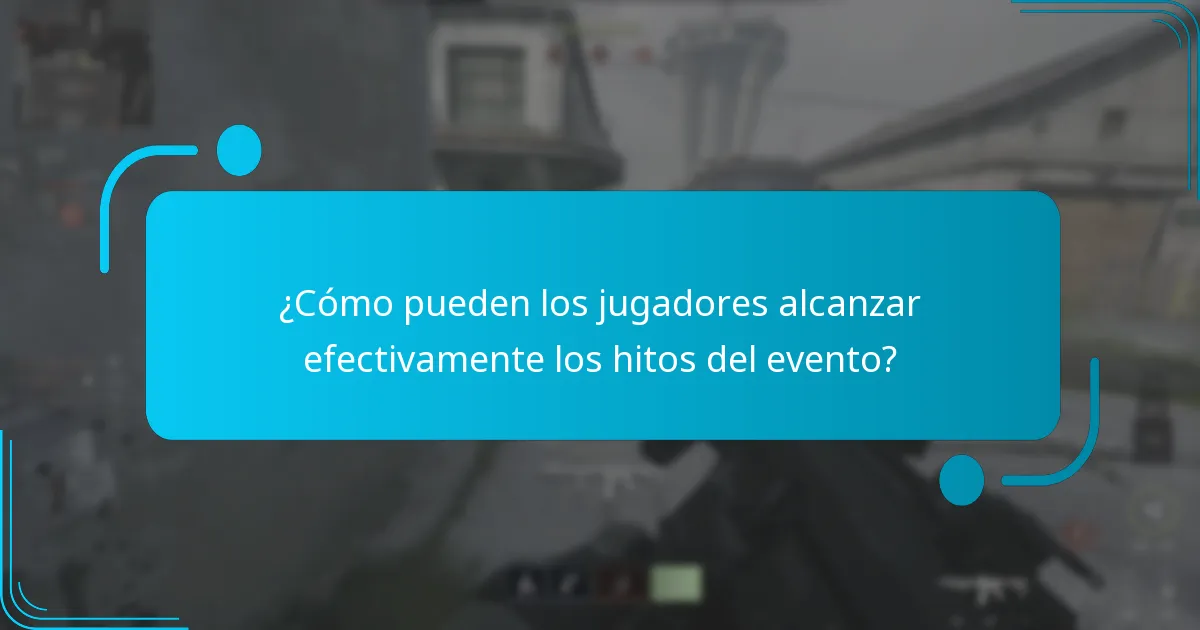 ¿Qué hitos pueden alcanzar los jugadores en el desafío del evento?