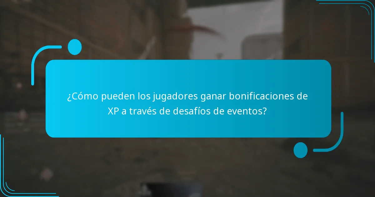 ¿Cómo pueden los jugadores ganar bonificaciones de XP a través de desafíos de eventos?