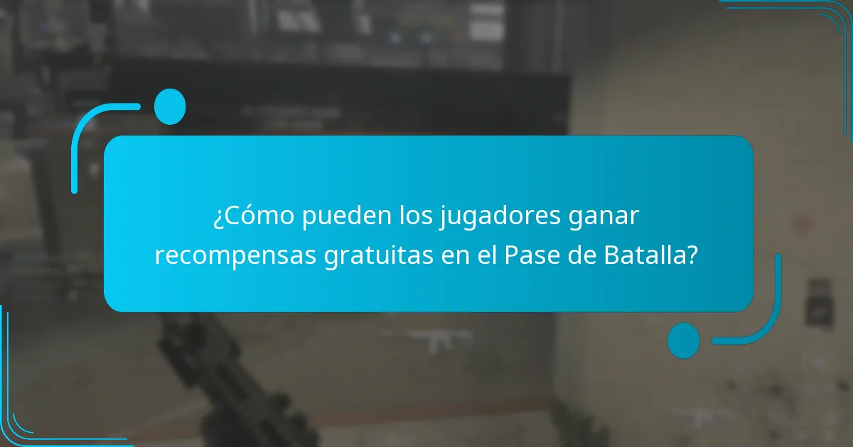 ¿Cómo pueden los jugadores ganar recompensas gratuitas en el Pase de Batalla?