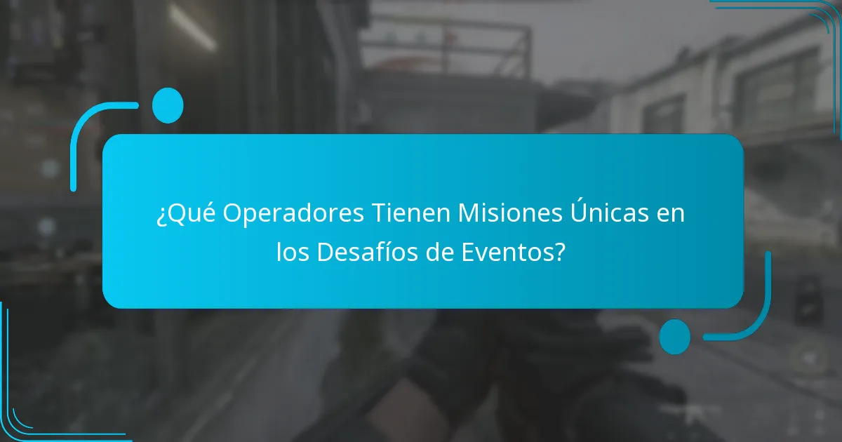 ¿Cómo Completar con Éxito las Misiones Únicas de Operador?